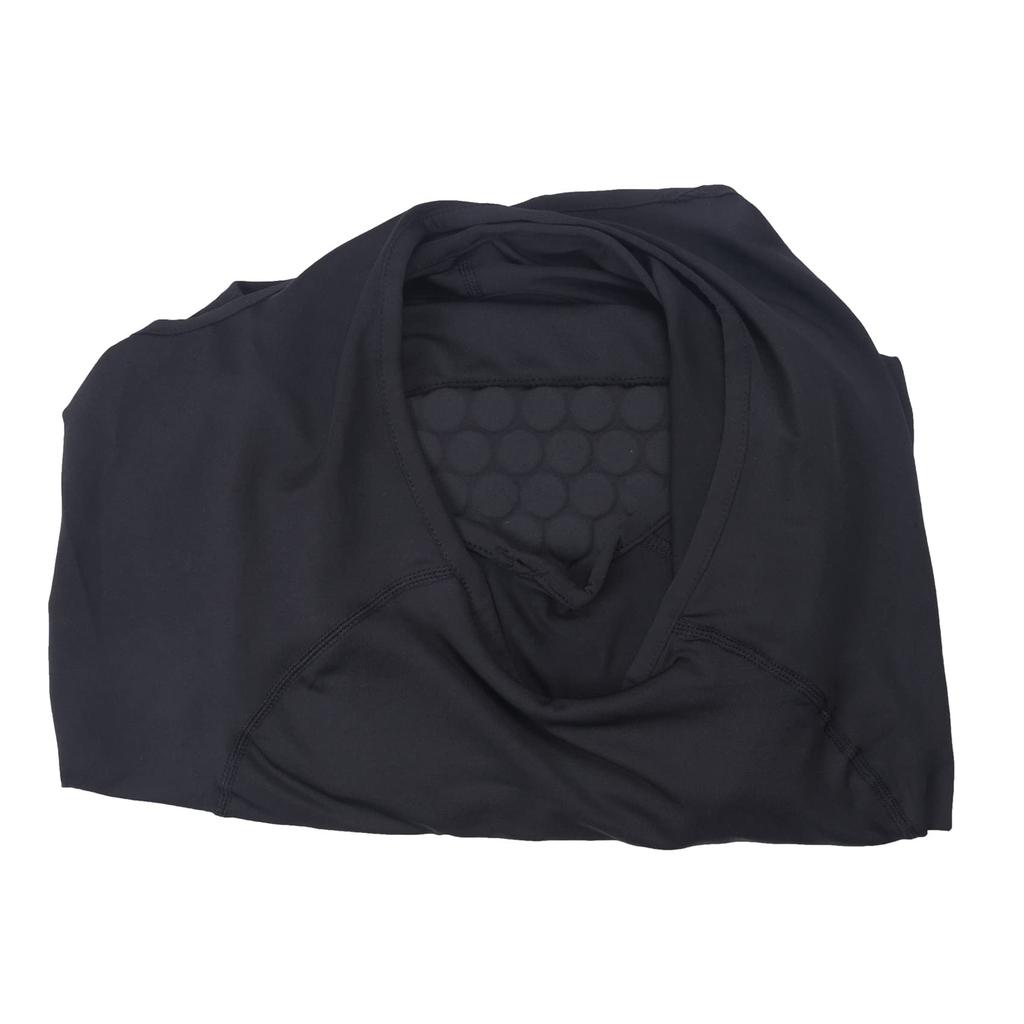 Dovhmoh Rib Protector Padded Compression Shirt Training Vest with 3 Protective Gear for Size L Men's Pads, Soccer, Football, Basketball, Hockey,