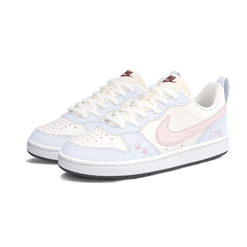 Nike Court Borough Maris Sal Sweetheart Leather Abrasion Resistant Slip Resistant Low top Skateboard Shoes Women's FV8120-141(Team1848--SBOX)