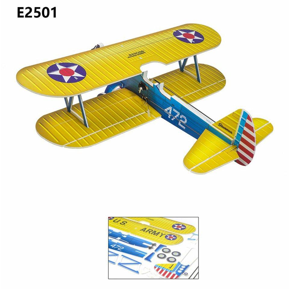 Buy Foam PP Board Micro Airplane 450mm Stearman PT17 Lightest Plane KIT RC Biplane Model Plane