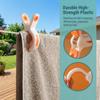 5Pcs Strong Grip Large Size Clothes Clips Plastic Anti-slip Clothes Pegs Windproof Thickened Laundry Clips Balcony