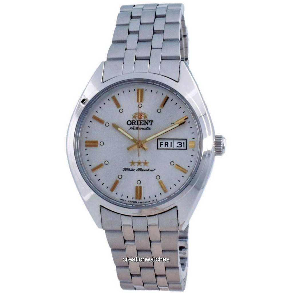

Автоматические мужские часы Orient 3 Star с белым циферблатом RA-AB0E10S19B 100M