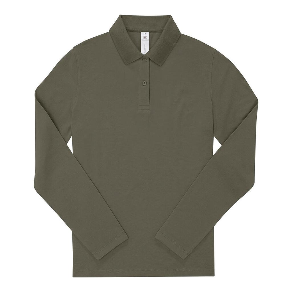 B&C Womens/Ladies My Polo 180 Cotton Long-Sleeved Shirt