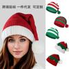 Parent-child Knitting Christmas Winter Red Hat Christmas Decorative Hat Adult Children Wool Hat