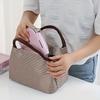 Insulated Leak Proof Lunch Bag with Strawberry White Design  Durable Oxford Fabric Non Food Contact, Lunch Bag Insulated