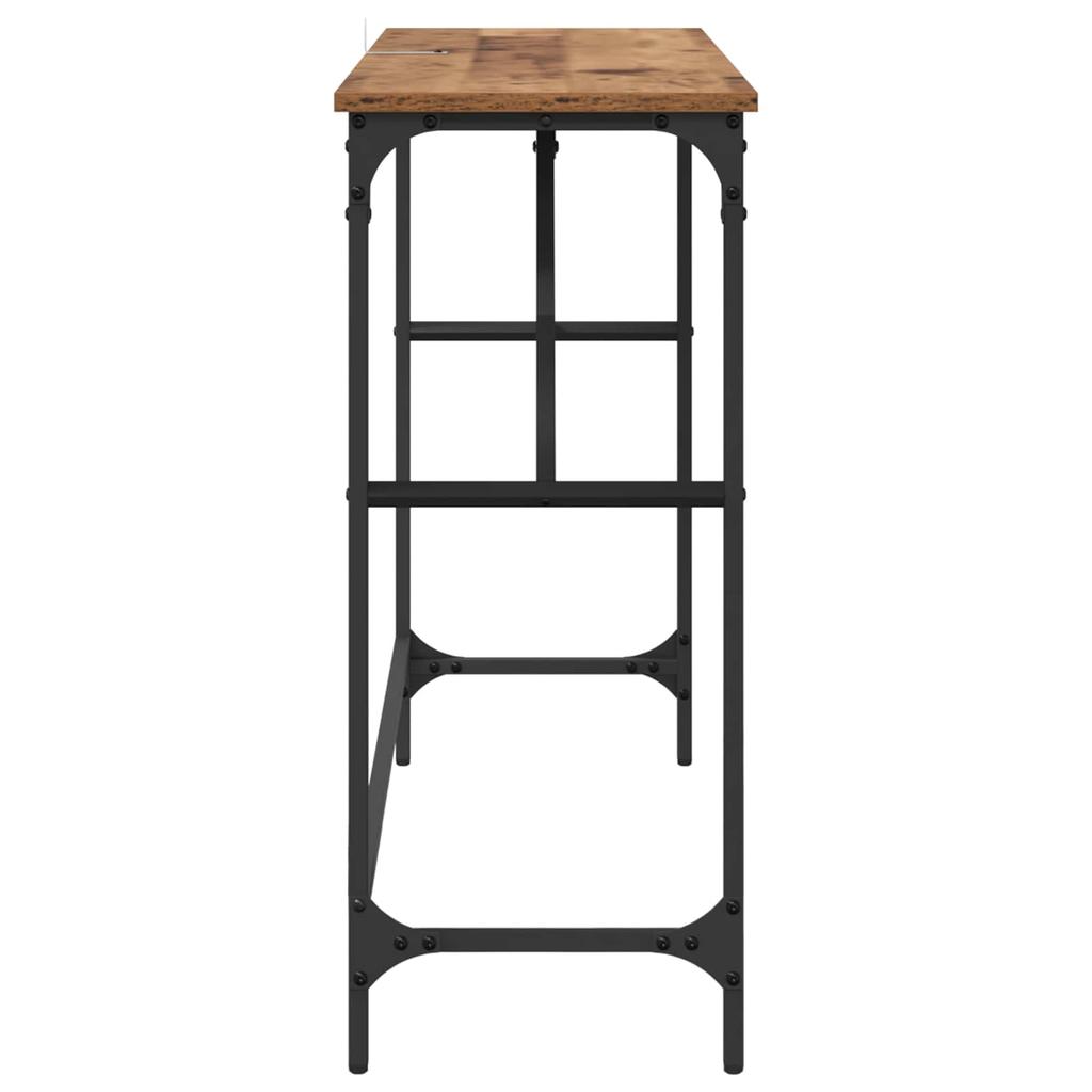 Console Table Reclaimed Wood Look 100 x 32 x 75 cm Engineered Wood