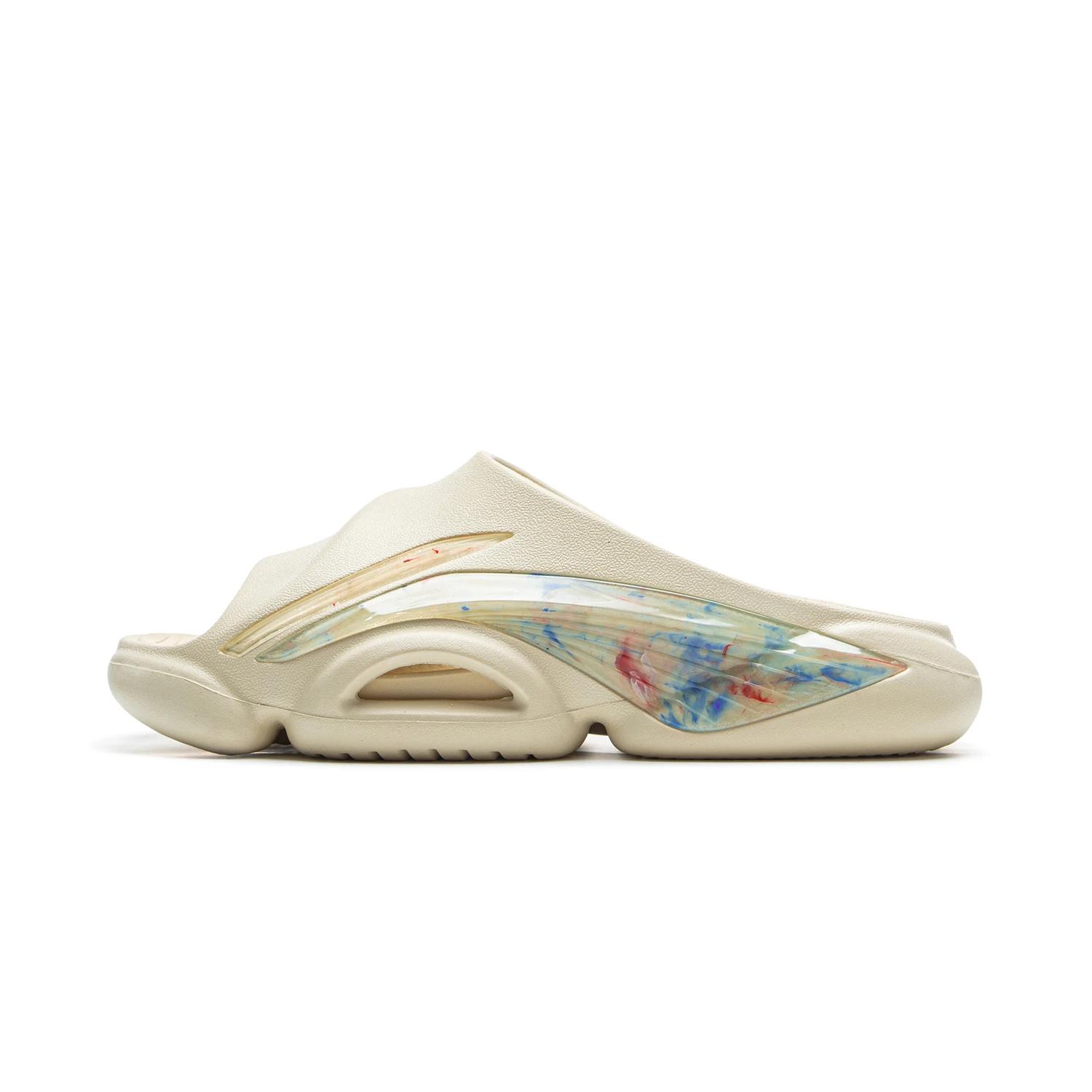 

Li Ning Badfive Slide Og Универсальные Повседневные Дышащие Легкие Нескользящие Шлепанцы Мужская Обувь Желтый ABTV007-3 39⅔