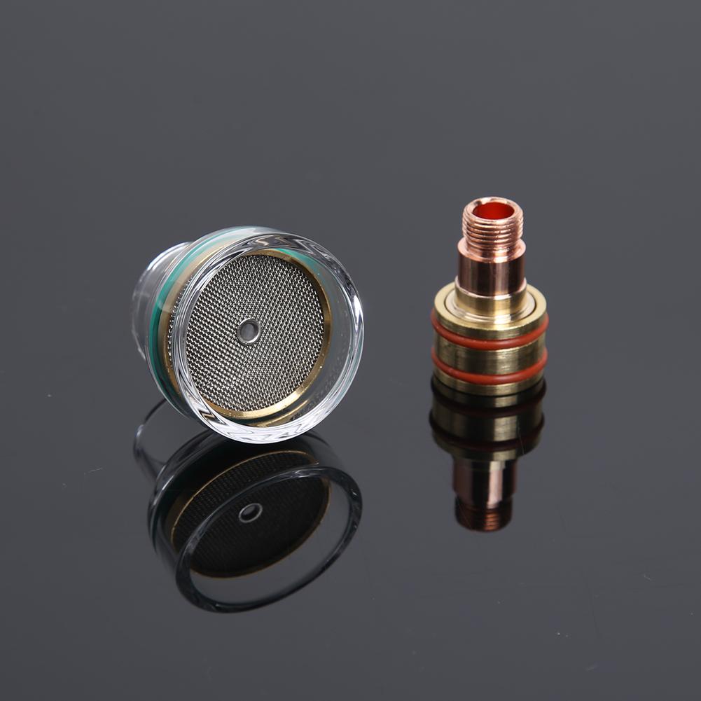 Welders Tig Nozzle Kit Torch Kit Argon Arc Tool Easy Operate for WP-17/18/26 Gas Lens Glass Cup Welding Accessories