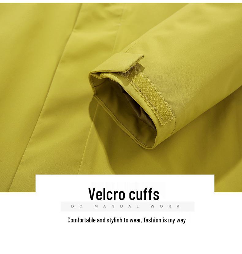 Op maat Gemaakte Winddichte en Waterdichte Heren 3-in-1 Outdoor Jas met Logo Bedrukking voor Bedrijfs- en Teamkleding