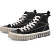 Kappa Logo High-Top Canvas Sneakers Women Sneakers Black K0A65VS66D-990
