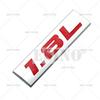 3D Metal Chrome Zinc Alloy Adhensive Emblem 1.4L 1.5L 1.6L 1.7L 1.8L 1.9L Body Trunk Fender Badge Accessory