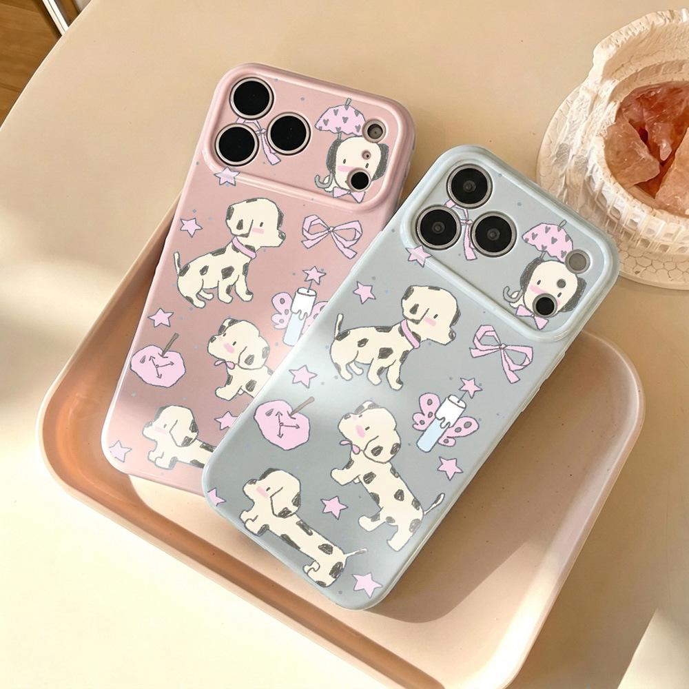 Cute Dalmatian, suitable for iPhone17 Apple 16promax mobile phone case 15 all-inclusive 14 new 13 generation 12