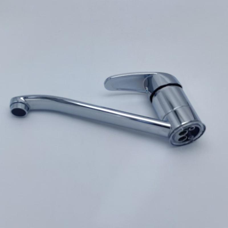 Kitchen faucet, hot and cold sink, single-handle sink, sink faucet, long-spout horseshoe, kitchen mixing valve