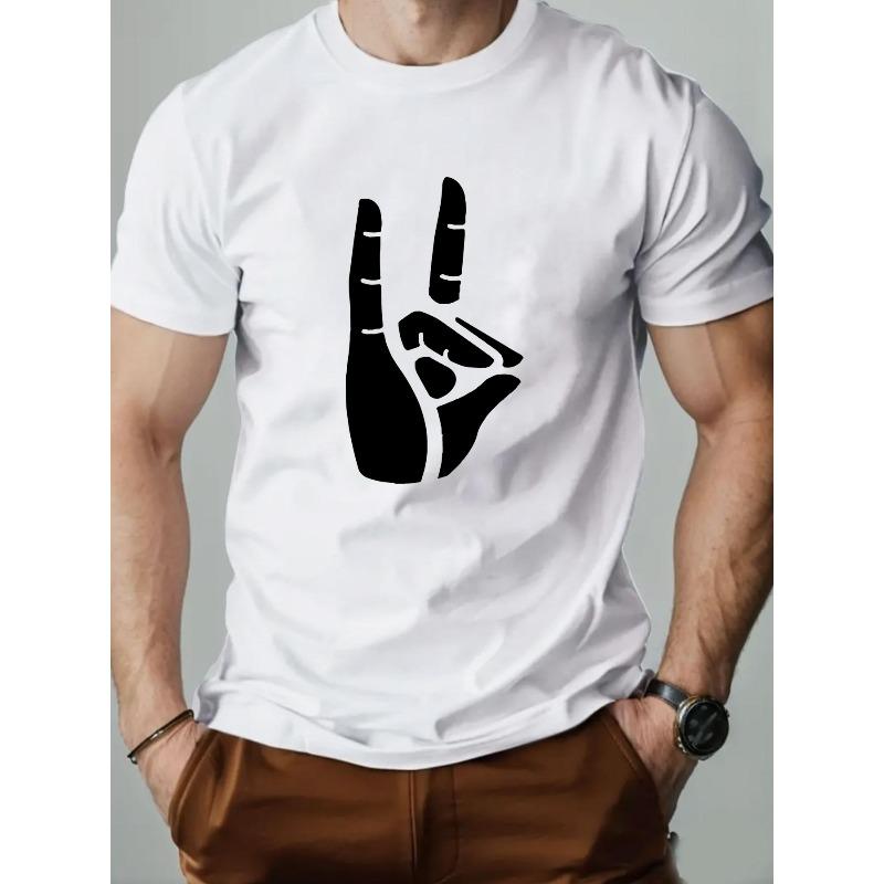 Herren Sommer T-Shirt Design - Rundhalsausschnitt, Kurzer Ärmel, Normale Passform, Leicht & Atmungsaktiv für Freizeitkleidung, Atmungsaktive Kleidung,Bequem
