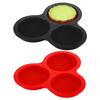 Silicone Egg Mold Air Fryer Egg Pan Reusable 3-Cavity Muffin Cake Baking Mould for Cakes Puddings Kitchen Cooking Accessories