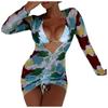 Abstract Fluid Printed Micro Triangular Bikini Swimsuit And Cover Bikini