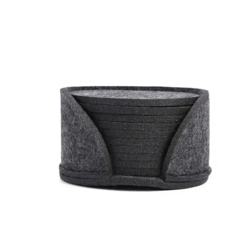 10 stücke Runde Filz Untersetzer Esstisch Schutz Pad Hitzebeständige Tasse Matte Kaffee Tee Heißes Getränk Becher Tischset Küche zubehör