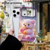 Phone Case: 2D Flat Design Suitable for iPhone 18, 17, 16, 15, 14, 13 Pro Film Protective Case, Couple Style, Heart Little Bear, Christmas and Hallowe