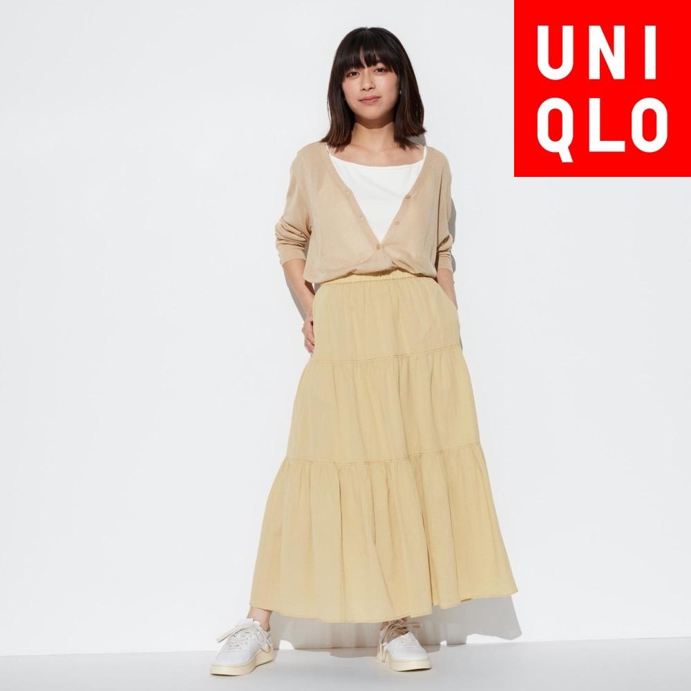 

Юбка UNIQLO JAPAN из мятого хлопка, короткая длина 79 83 см