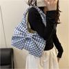 Bowknot Bow Shoulder Bag Large Capacity Handbag Vintage Canvas Vest Bag  Women