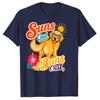 Summer Golden Retriever Dog Graphic T Shirt Suns Out Buns Out Funny Beach Tee Tropical Hibiscus Sun Print Crew Neck Oversized