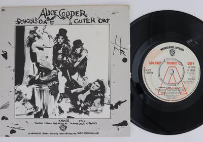 7inch Record ALICE COOPER - School's Out K16188PROMO Warner Bros. Re 1972 UK Rock Used