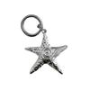 Stylish Metal Keychain Starfish Shape Key Ornament Fashionable Key Pendant Perfect for Enhancing the Look of Bag and Key