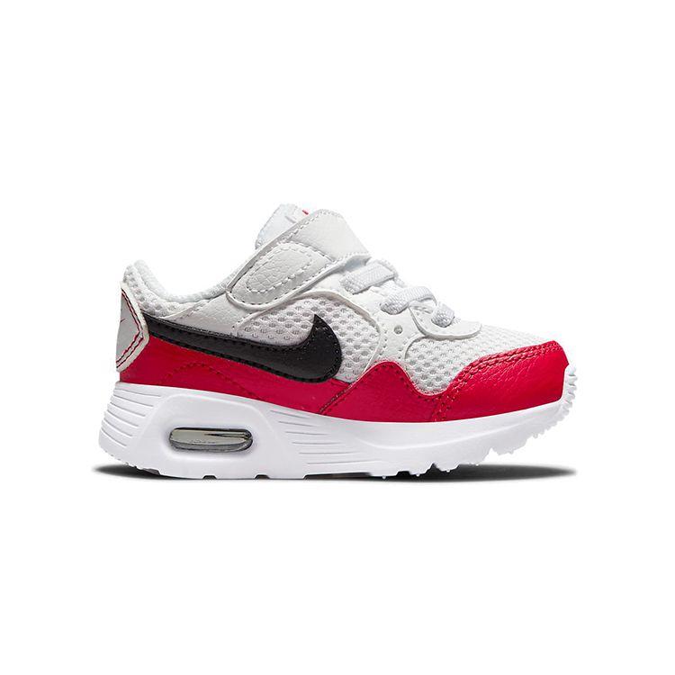 Nike Air Max SC TD White University Red Baby Sneakers Black CZ5361-106