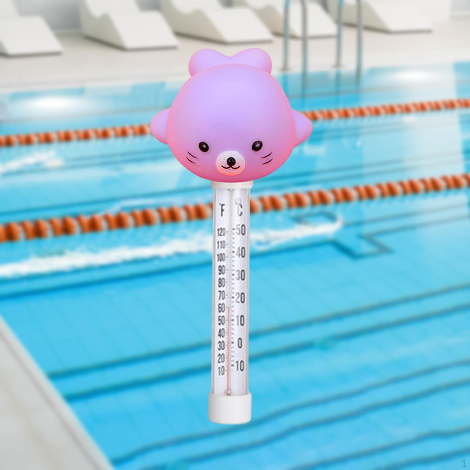Pool Thermometer Floating Pond for Fish Ponds Spas Light Purple Fish