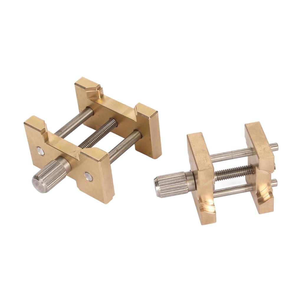 2 buc suport de fixare pentru mecanism de ceas, reglabil, bază de îndepărtare a mecanismului de ceas din cupru, cu cutie