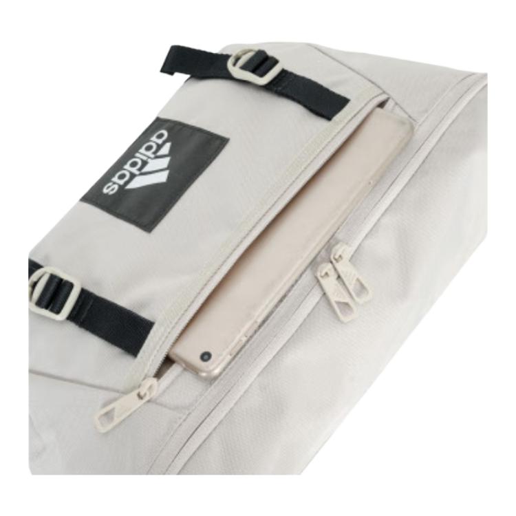 New Adidas Fabric Fanny Pack Unisex Jade White & Black JJ3369