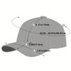 1pc Quick-Dry Waterproof Baseball Cap - Breathable & Lightweight with UV Protection, Adjustable Fit for Outdoor Sports & Casual Wear