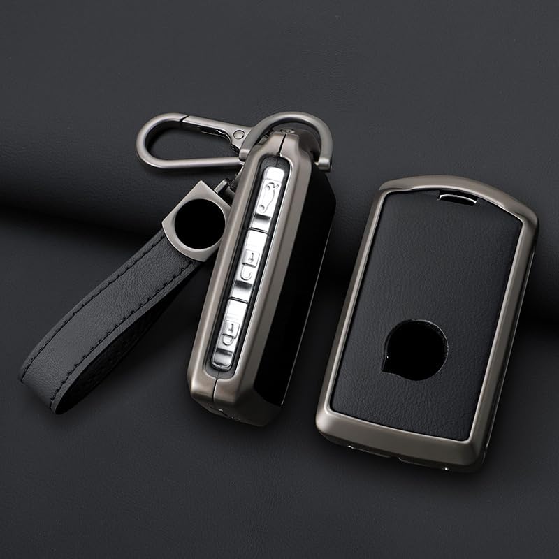 KUNIO Volvo Dedicated Side Button Key Case Key Holder Key Cover for Volvo XC40