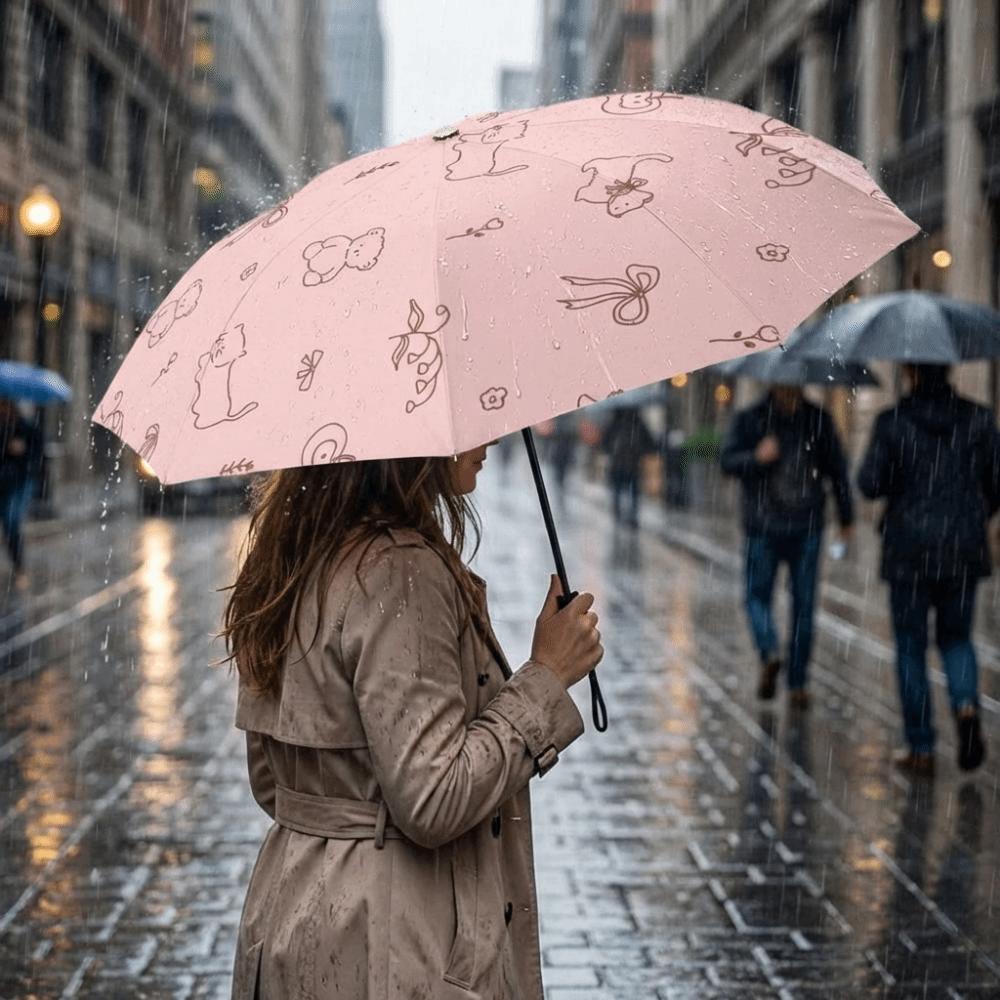 Sun Protection Dual-Use Umbrella UV Protection Folding Umbrella Travel Rain Umbrella  Beach