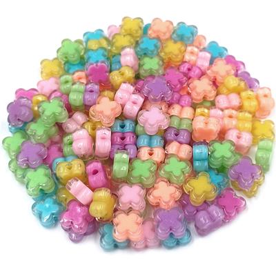 Creative Fashion Loose Beads Four Petal Flower Loose Beads Beads Flower Loose Beads Loose Beads Core-spun Four Petal Flower 20Pcs