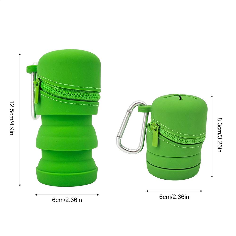 Fly Fishing Fly Box Foldable Silicone Fly Boxes With Zipper Portable Multifunctional Trash Can Fishing Accessories With Hook