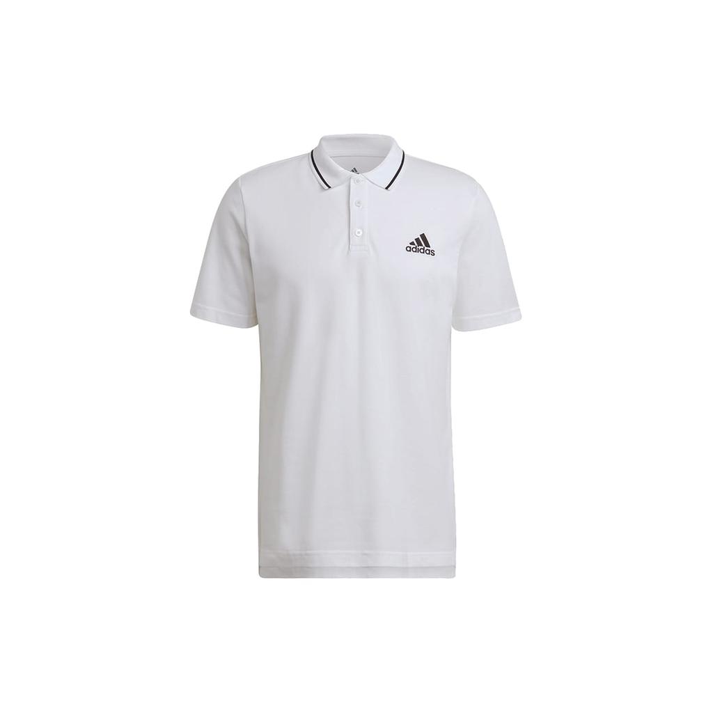 adidas Polo Shirts Men's White Polo Collar Moderate Straight Fit GK9221
