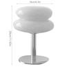 Egg Tart Table Lamp for Girls Energy Efficient Soft Light Cute Glass Table Lamp USB Desk Lamp for Dormitory USB Push