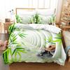 Green Flower Duvet Cover Set Double Bed With Pillowcase Lotus Bedding Set King Size 3pcs 2pcs Single Twin Full 200x200 220x240cm