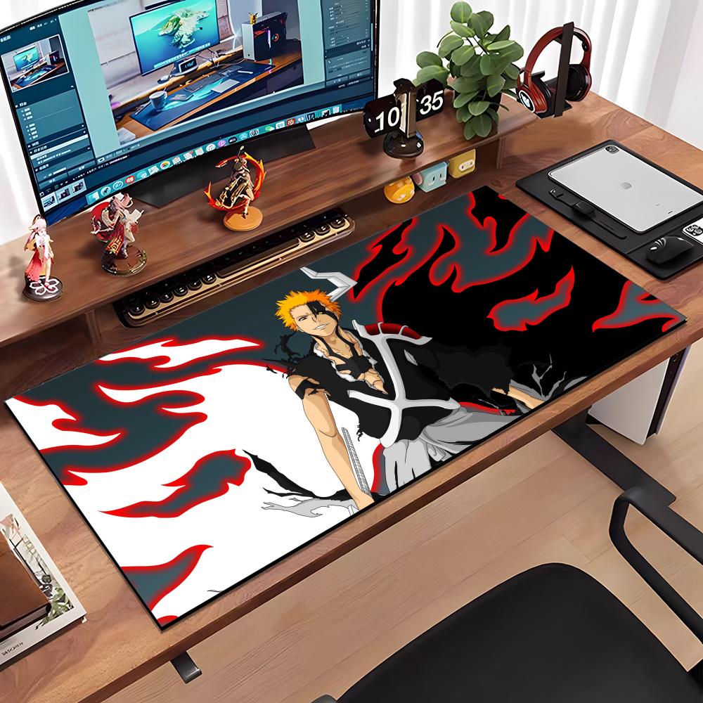 

Anime Bleach Mouse Pad Large Anti-Slip Rubber Gaming MousePad Durable Desk Pad Thick Seam Edge Suitable For Office And Gaming 600x300x2mm