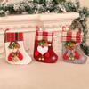 with Bells Christmas Stockings Santa Claus Snowman Elk Candy Gift Bags  Holiday Festival Decor