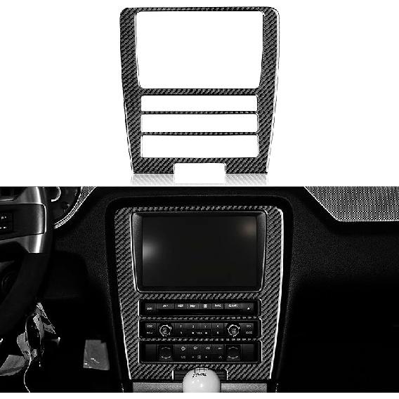 Car Carbon Fiber Decorative Cover Suitable for Ford Mustang 2009 2010 2011 2012 2013 2014 Accessories Door Baffle Sticker