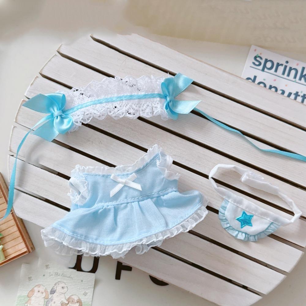 

Star Apron 17cm Labubu Clothes Outfit Labubu Doll s Clothes Kids Girls Toys синій