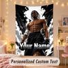 Custom Personalized Tapestry,Travis Scott Print Custom Name Text Wall Art Hanging for Bedroom