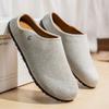 Men S Birkenstock Style Closed Toe Half Slippers Casual Large Size Trendy