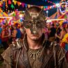 Langlebige leichte Karneval-Requisiten Schwarze Goldene Wolf Halloween-Maske, 3D PU-Schaum Mardi-Gras-Party Einzigartige Festival-Masken für Cosplay-Requisiten, Maskenball