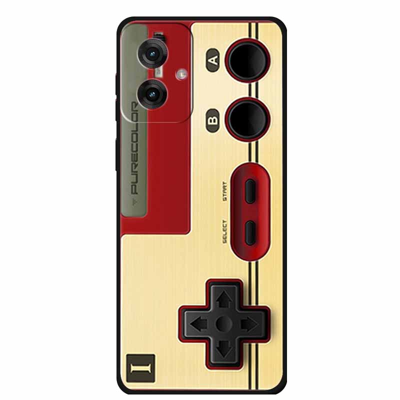 Etui do Motorola Moto G55 5G Luksusowe Miękkie Silikonowe TPU Tylna Osłona Etui na Telefon dla MotoG55 Ochronne Odporne na Wstrząsy Kolorowe Fundas