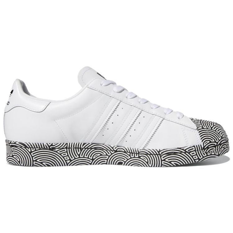 Hirocoledge x Adidas Superstar Takahashi Hiroko - White Black Unisex Sneakers Cloud-White Core-Black Signal-Pink FY1588
