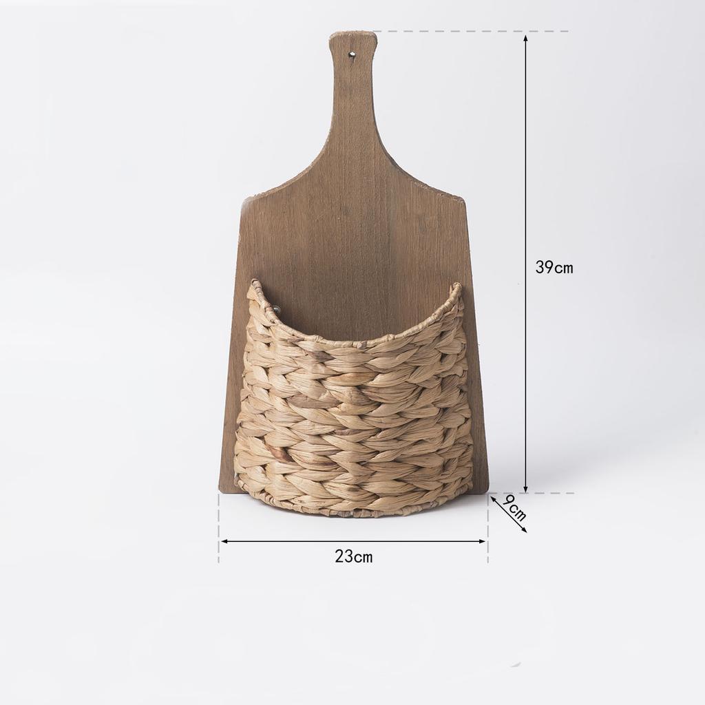 Aufbewahrungskorb Wandbehang Naturblumenkorb Blumentopf Strohaufbewahrungskorb Gartenwanddekoration Behälter Heimdeko