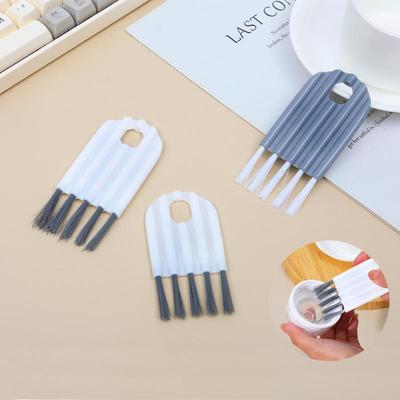 Curved Keyboard & Crevice Brush with Cup Lid, Groove, and Air Cushion Comb Features