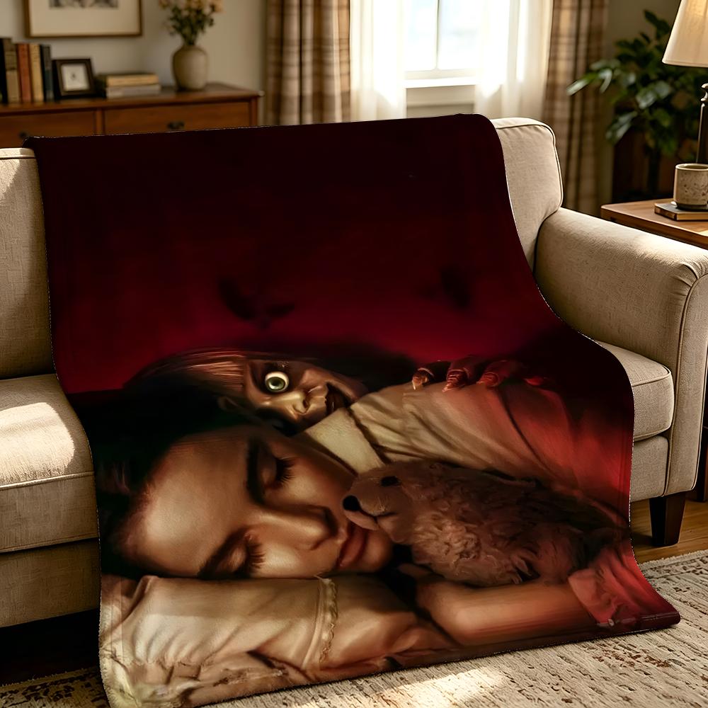 Movie A-Annabelle-E Throw Thick Comfort Flannel Quilt, Multi-scene Use Indoor Outdoor Daily Nap